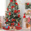 Roter Plüsch-Weihnachtsbaumrock, 90 cm 3