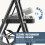 3-Step Folding Ladder, Black Metal, 800 lb Capacity 3