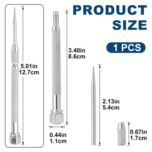 Ferramenta de riscar de bolso com ponta de carboneto de 7,3 cm (2-7/8 polegadas), 1 peça. 2