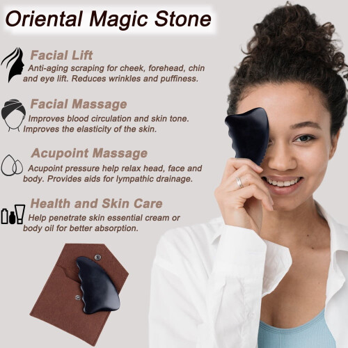 Gua Sha massagetool met 3D-golfrand 1