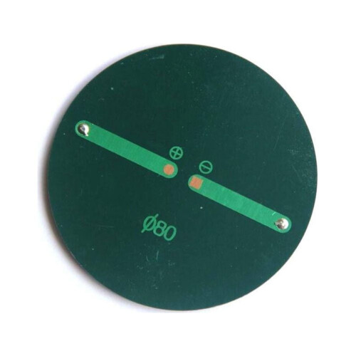 6V2W rundt solpanelmodul 80mm 2