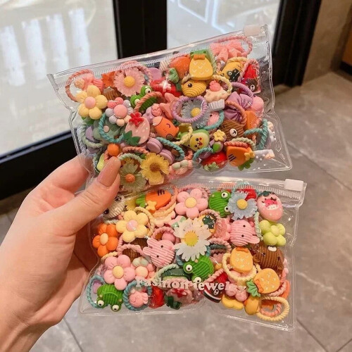 50 Stück Mini-Haargummis für Kinder 2