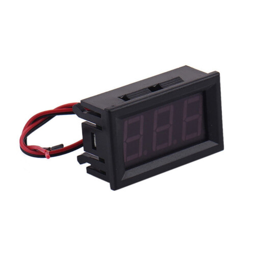 HEVIRGO Mini LED Digital Voltmeter 4.5–30V 2-trådig 2
