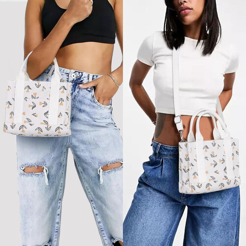 Τσάντα Tote Mini από κοτλέ για γυναίκες 1