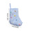 Valkoinen polyesterijoulusukka 19x17x3cm 4