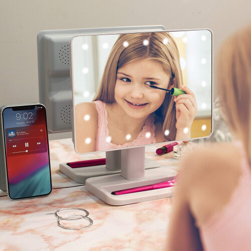 Scáthán Vanity Bluetooth Babhta le Soilse LED 2