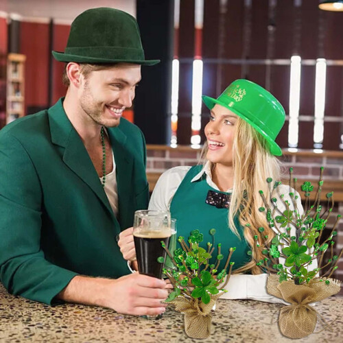 St Patrick's Day Tree Decor - Irish Berry & Shamrock, 40cm 2