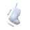 Valkoinen polyesterijoulusukka 19x17x3cm 5