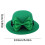 Grønt flosshatt-hårkort til St. Patricks dag 2