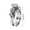 Roségoldplattiertes Partnerring-Set 3