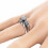 Roségoldplattiertes Partnerring-Set 4