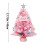 Mini Pink Artificial Christmas Tree with Ornaments 2