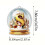 Yellow Crystal Acrylic Letter Ornament Set 3