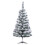 Snow Flocked Artificial Christmas Tree 35.4 Inch Unlit with 2