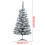 Snow Flocked Artificial Christmas Tree 35.4 Inch Unlit with 3
