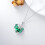 Collana con drago in argento sterling, pietra portafortuna e cuore 5