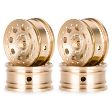 Set of 4 Heavy Duty Brass Wheels Upgrades-Eight hole model