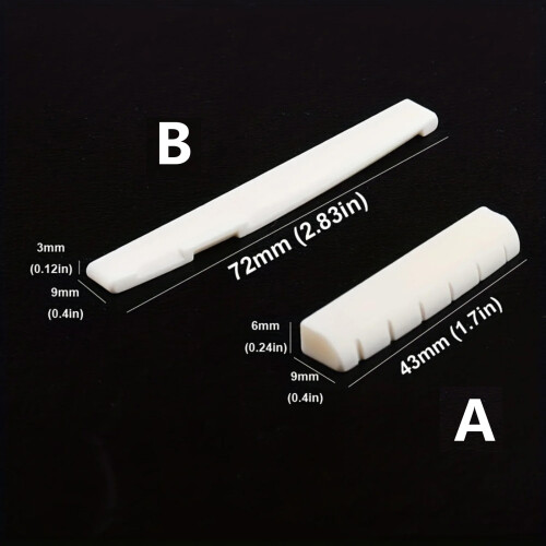 Bone Guitar Nut Enhances Tone Stability and Durability for-Nut 1