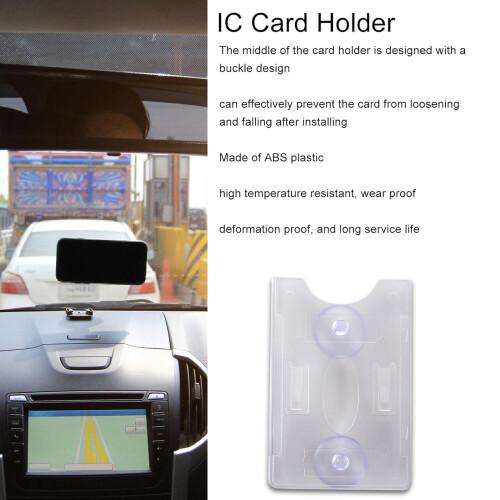 Card Size Stand With Powerful Suction Base-Transparent 1