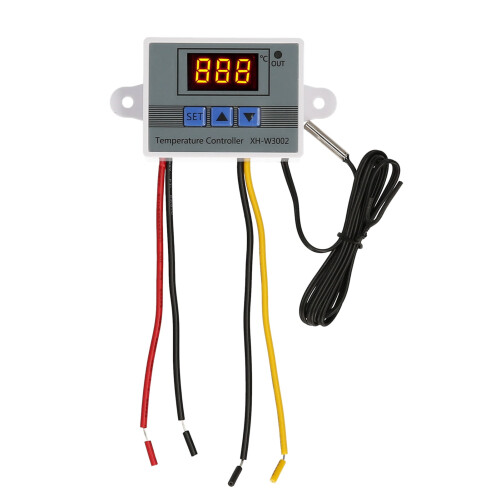 LED digital temperaturregulator med vattentät prob 1