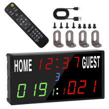 Elektronische Sportanzeigetafel mit Countdown-Uhr,