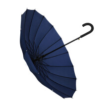 Heavy Duty Umbrella Long Handle Waterproof Fabric-Navy blue