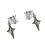 2er-Pack Fashion Forward-Ohrclips mit-Schwarz 1