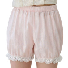 Cotton Shorts Lace Design Not Glance Breathable-Pink 110cm