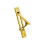 Stainless Steel Sliding Door Handle Concealed Cabinet pull-Gold 1