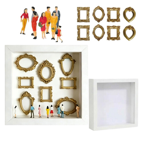 Personalize Mini Museums Craft Set For-White without light