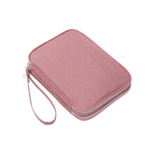 Electronics Storage Bag Includes Mesh Pockets For-Pink Large