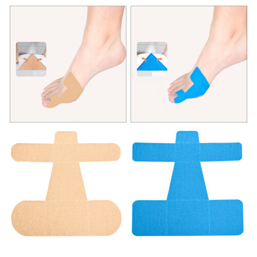 20pcs/pack Discreets Toe Alignment Patches All Cotton-Blue 2