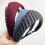 Functional Modern Stripe Headbands Breathable-blue gray stripes 7