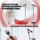 Exquisite Legierung Miniatur Mikrofon Modell Figur 1/12-Rot 4