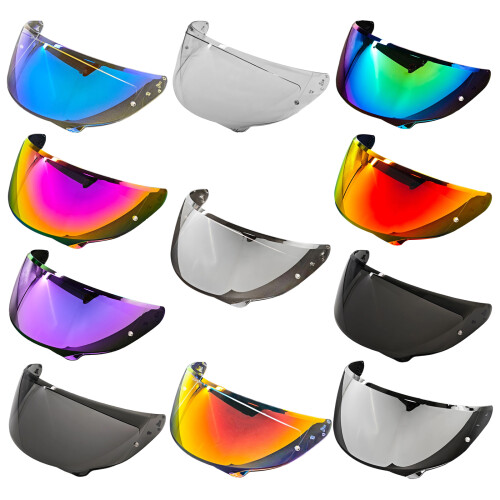 Upgrades Anti Scratch Helmets Lens with Strong PC-golden red 1