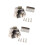 2Pcs Waterproof ABS Drawer Fastener For Camping-Silver bottom 1