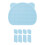 Effective Cats Litter Box Mat Easy Trapping Mat Splash-Blue 1