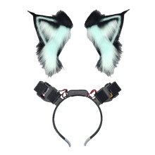 Kitten Cosplay Accessoires Kunsthaar Oren-Zwart en groen