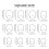 24 Pieces Elegant False Nail Short Nail Covers Strong ABS 3