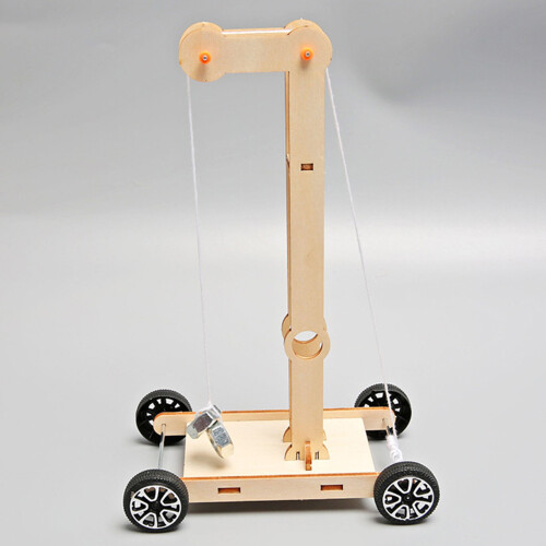Gravitational Potential Powered Wooden  Car Set Physics Teaching 1