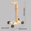 Gravitational Potential Powered Wooden  Car Set Physics Teaching 3