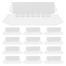100Stk Transparente PVC Aktenordner Registertabs Für Büro Und Garten