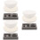 3Sets Practical Graphite Crucibles Set for Melting Metal DIY Casting 6