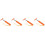 4Stk Orange Auto Fenster Wischer 3