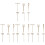 4Ensembles Râteaux Décoratifs Bambou Miniatures Pour Art De Sable 1