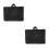 2Pcs Durable Black Artist Backpack with Large Compartments for Drawing 1