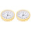 2Pcs Retro Round Clock Insert with Clock Mechanism Multi Color Durable 1