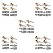 10Sets Durable Brass Aluminum Tire Air Chuck with Clip Locking Adapter
