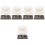 5Sets Metallgießformen Set Graphit Schmelztiegel Robust Praktisch Bunt 3