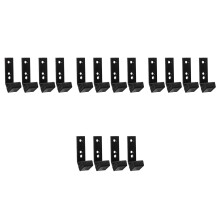 16Pcs Lightweight Black Barbell Hanger Wall Rack for Home Gym